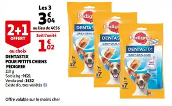 Auchan PEDIGREE dentastix pour petits chiens offre
