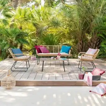 Pier Import Salon de jardin en résine tressée façon rotin ibiza offre