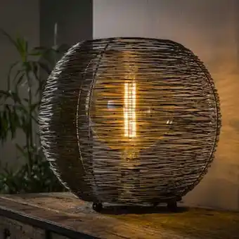 Pier Import Lampe boule noire filaire d 40 cm nova offre