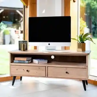 Pier Import Petit meuble tv bois recyclé clair salerne offre