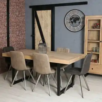Table de salle à manger en bois recyclé 180 cm auckland
