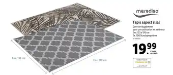 Lidl Tapis aspect sisal offre