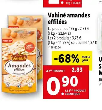Vahiné Amandes Effilées