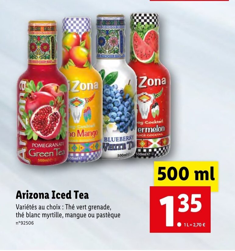 Promo Arizona Iced Tea chez Lidl