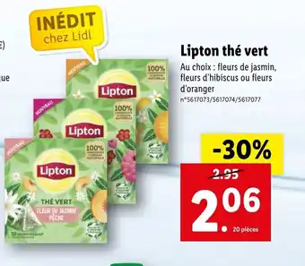 Lidl Lipton Thé Vert offre