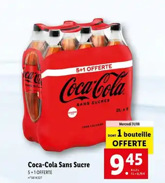 Lidl Coca-Cola Sans Sucre offre