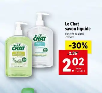 Lidl Le Chat Savon Liquide offre