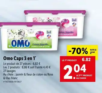 Lidl Omo Caps 3 En 1 offre