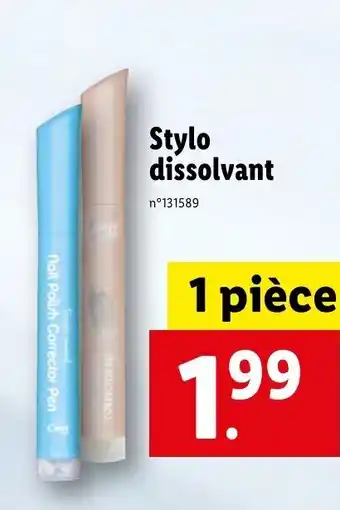 Stylo Dissolvant