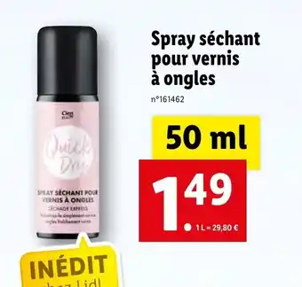 Lidl Spray Séchant Pour Vernis À Ongles offre