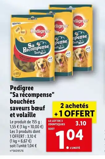 Pedigree Sa RĂ©compense BouchĂ©es Saveurs BĆuf Et Volaille