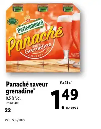 Lidl Panaché Saveur Grenadine offre