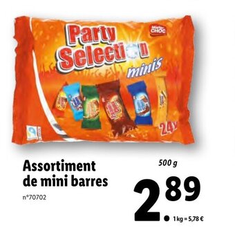 Lidl Assortiment de Mini barres offre