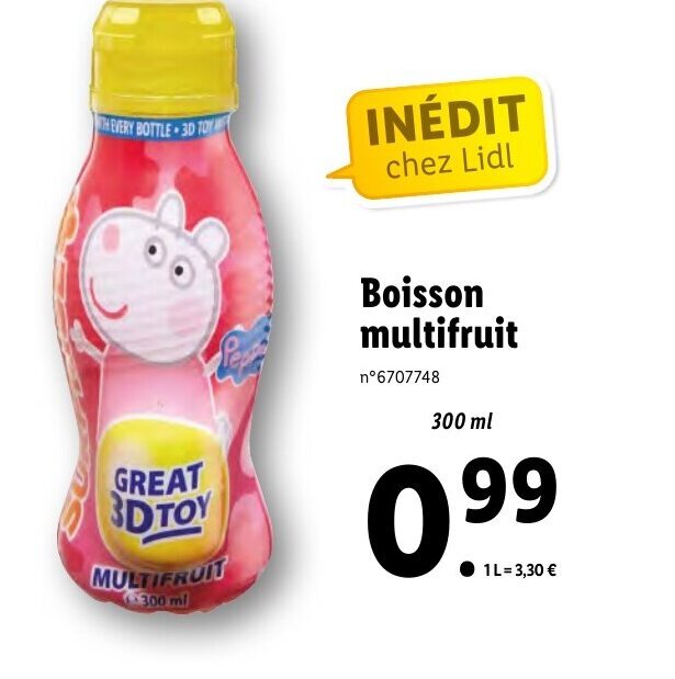 Promo Boisson Multifruit chez Lidl