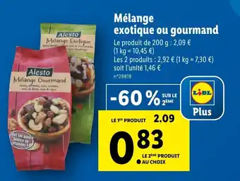 Lidl Mélange Exotique Ou Gourmand offre