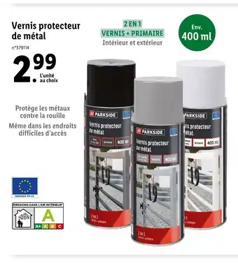 Lidl Vernis Protecteur de Métal offre