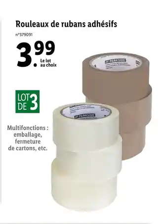 Lidl Rouleaux de Rubans Adhésifs offre
