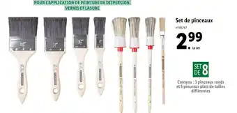 Lidl Set de Pinceaux offre
