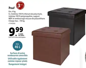 Lidl Pouf offre