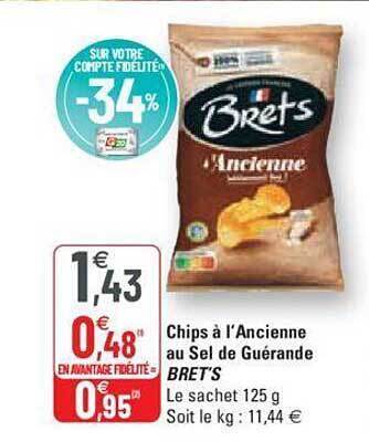 G20 Chips à l'ancienne au sel de guérande bret's offre