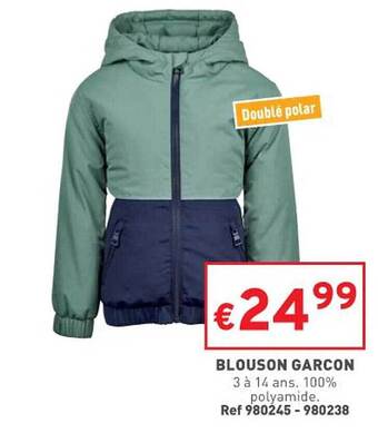 Trafic Blouson garçon offre