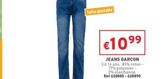 Trafic Jeans garçon offre