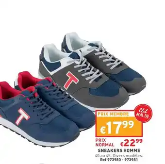 Trafic Sneakers homme offre