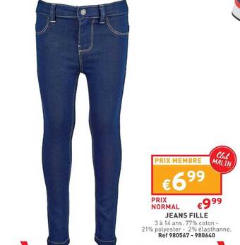 Trafic Jeans fille offre