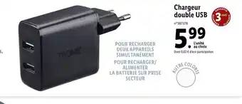 Lidl Chargeur Double USB offre