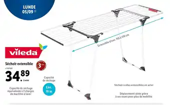 Lidl Séchoir Extensible offre