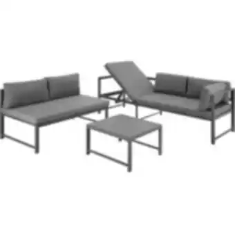 E.Leclerc Brico Tectake canapé de jardin faro 5 places - lattes offre