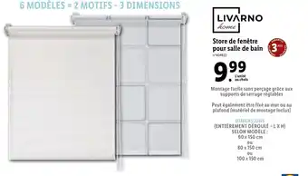 Lidl Livarno Store de Fenêtre Pour Salle de Bain offre