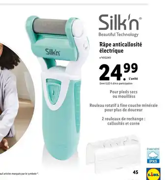 Lidl Râpe Anticallosité électrique offre