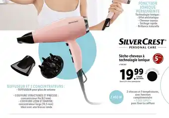 Lidl Silver Crest Sèche-Cheveux à technologie Ionique offre