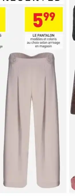 Stokomani Le Pantalon offre