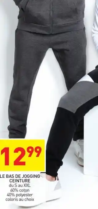 Stokomani Le Bas de Jogging Ceinture offre
