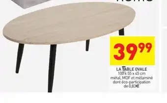Stokomani La Table Ovale offre