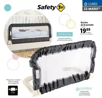 Lidl Barrière de lit portable offre