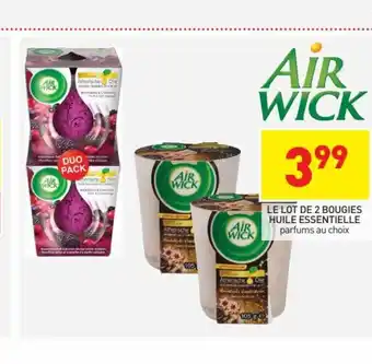 Stokomani Le Lot de 2 Bougies Huile Essentielle offre