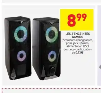 Les 2 Enceintes Gaming