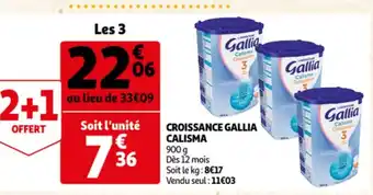 Auchan Calisma Croissance Gallia offre