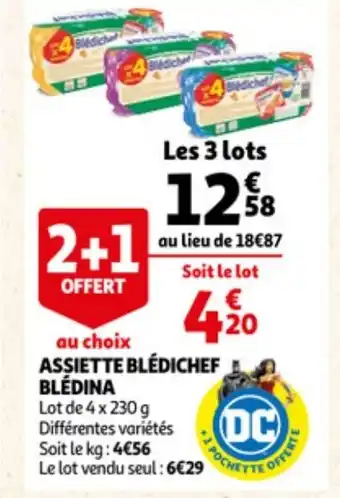 Auchan Blédina Assiette Blédichef offre