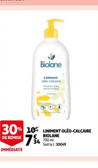 Auchan Biolane Liniment Oléo-Calcaire offre