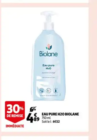 Auchan Eau Pure H20 Biolane offre
