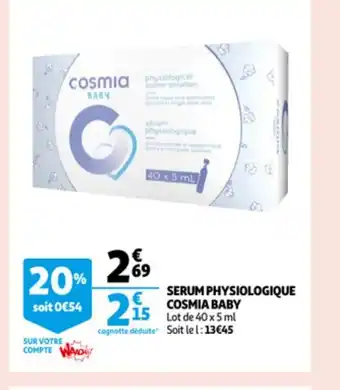 Cosmia Baby Serum Physiologique