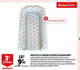 Matelas A Langer Flocons Auchan Baby