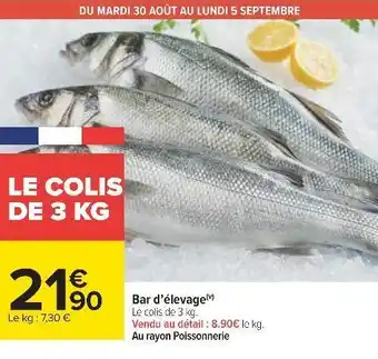 Carrefour Bar d’élevage offre