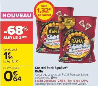 Carrefour Rana gnocchi farcis à poêler offre