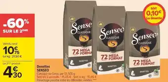 Carrefour Senseo dosettes offre