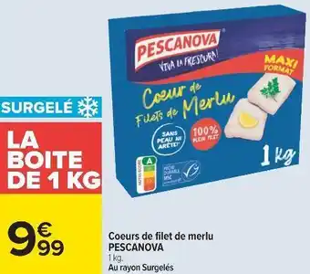 Pescanova coeurs de filet de merlu